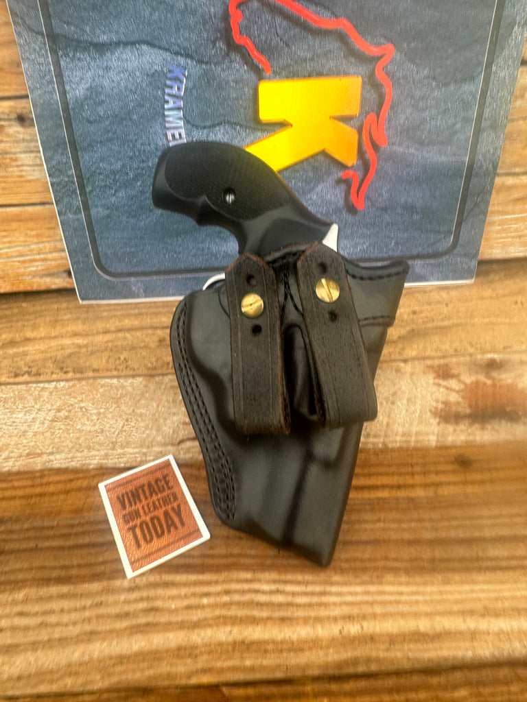 Kramer Black Horsehide Leather For Ruger SP101  2.25" Revolver IWB Holster