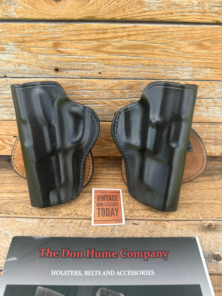 Don Hume H720 42  Black Leather Paddle Holster For Ruger P85 P89 P89DC LEFT