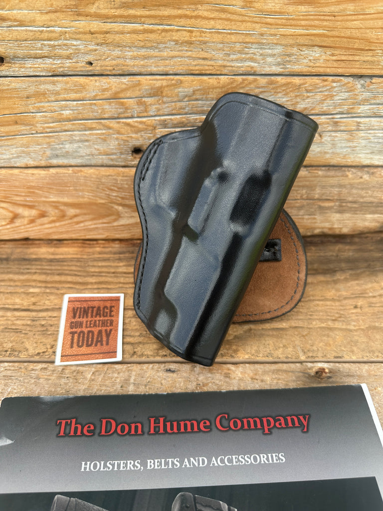 Don Hume H720 42  Black Leather Paddle Holster For Ruger P85 P89 P89DC LEFT