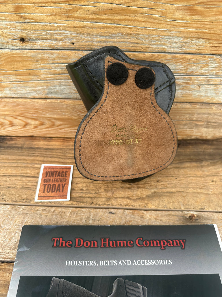 Don Hume H720 42  Black Leather Paddle Holster For Ruger P85 P89 P89DC LEFT