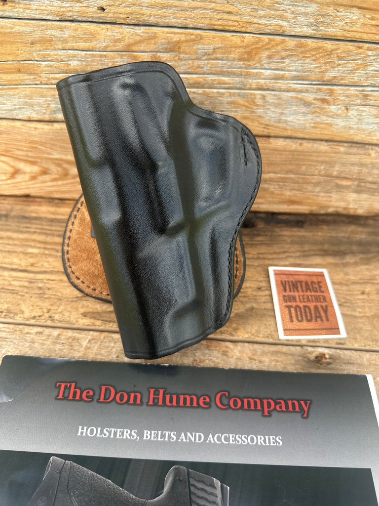 Don Hume H720 42  Black Leather Paddle Holster For Ruger P85 P89 P89DC LEFT