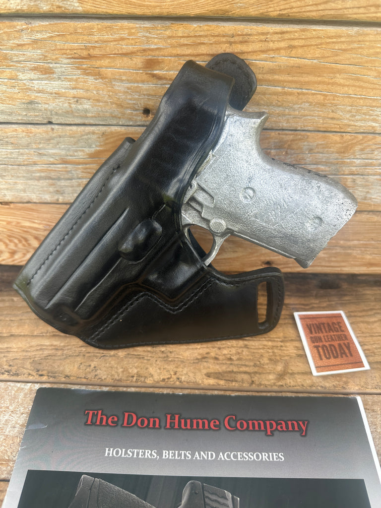 Don Hume Black Leather Cross Holster For Sig Sauer P245