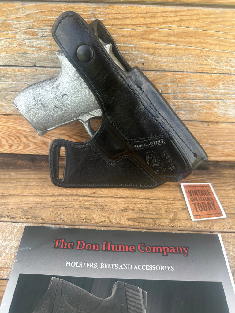 Don Hume Black Leather Cross Holster For Sig Sauer P245