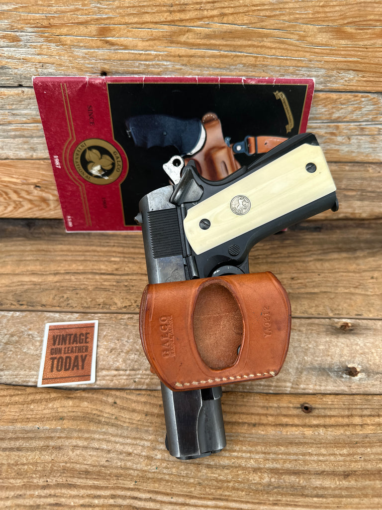 GALCO Brown Leather OWB YAQ 213 YAQUI Slide Holster For Colt 45 1911 Right