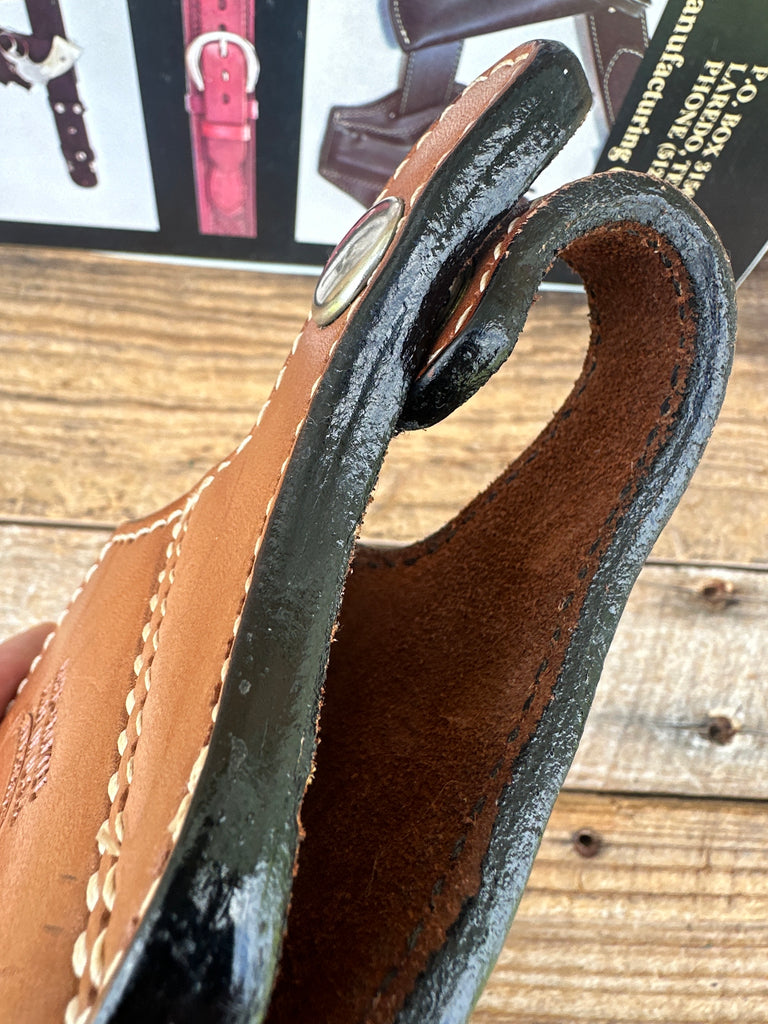 Kirkpatrick Brown Leather Suede Lined OWB Holster For Browning Hi Power Right