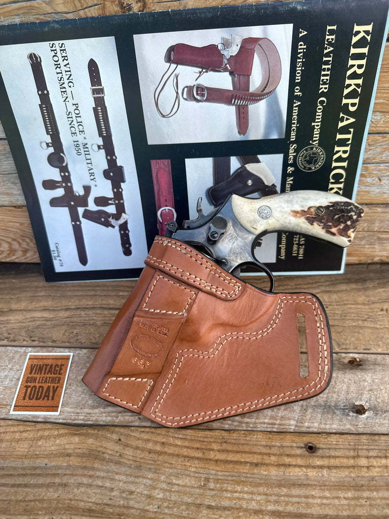 Kirkpatrick Brown Leather Cross Draw Holster For S&W 3" K Revolver 19 66