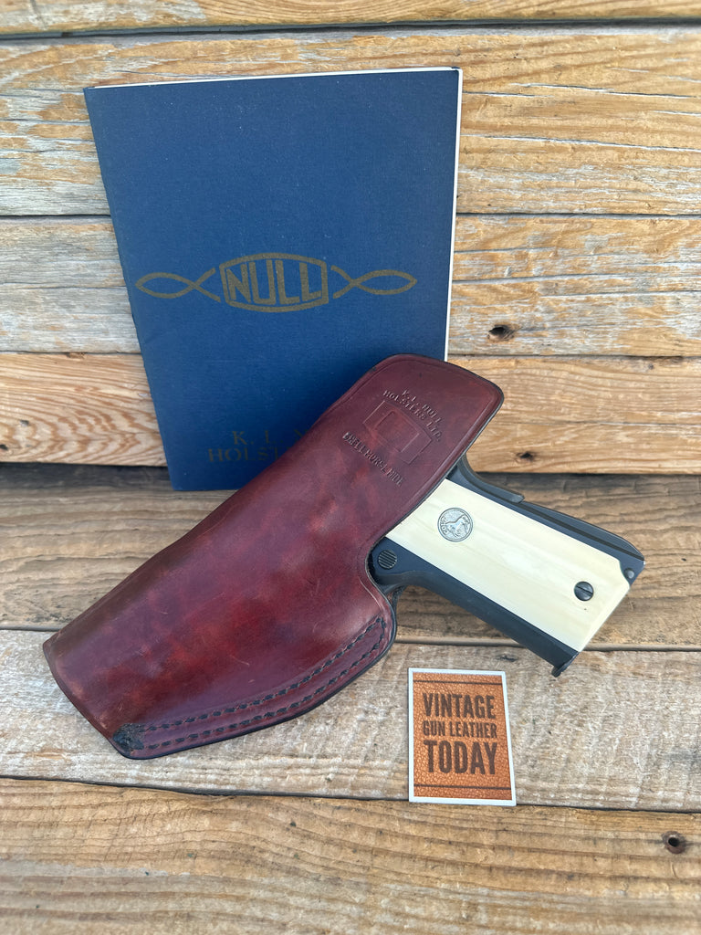 Vintage Ken Null Brown Horsehide Leather UNS IWB CD Holster For Colt Commander