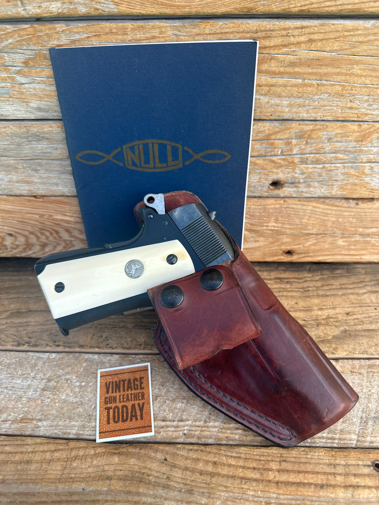 Vintage Ken Null Brown Horsehide Leather UNS IWB CD Holster For Colt Commander