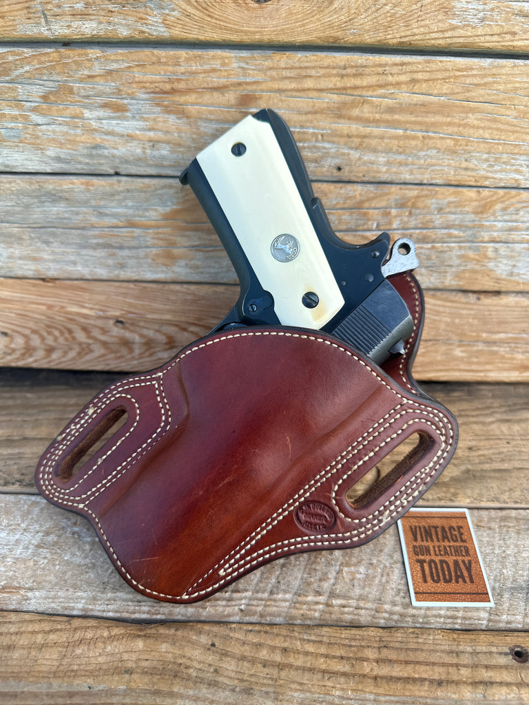 Bullard Brown Leather OWB Custom Bodyguard Holster For Colt Commander 45 1911