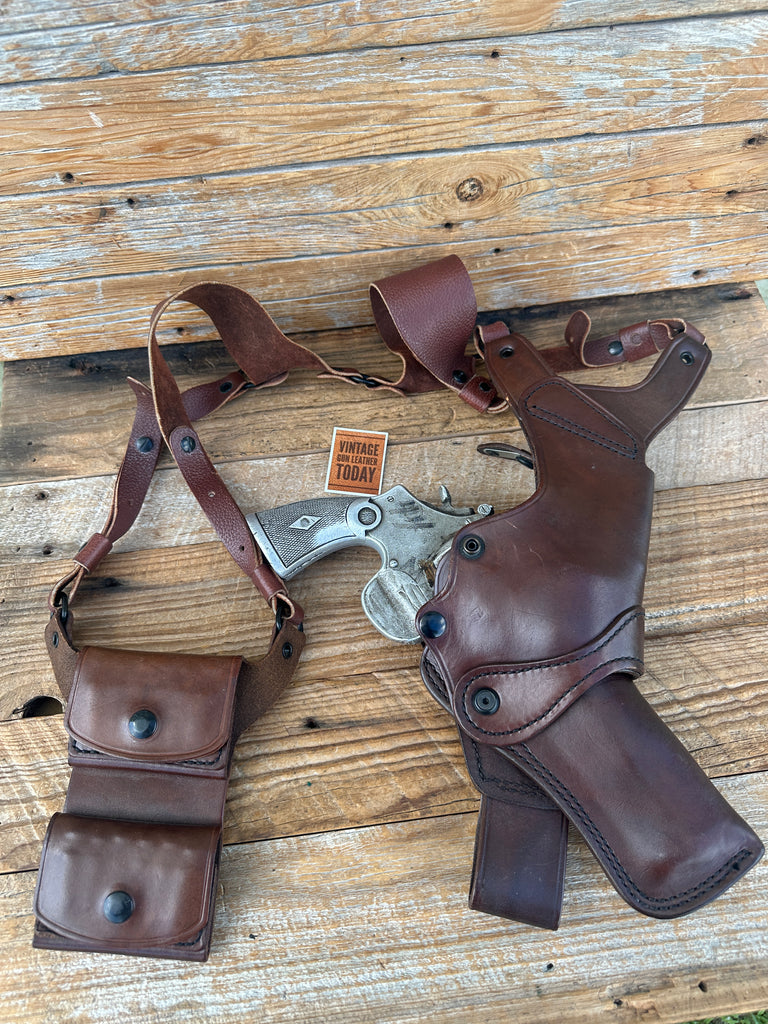 Vintage Alessi Fieldmaster Shoulder Holster For 6" S&W 29 N Frame Revolver