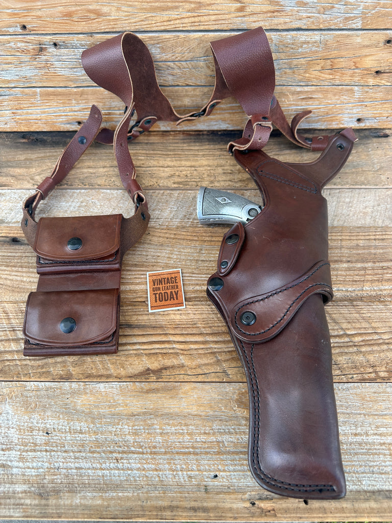Vintage Alessi Fieldmaster Shoulder Holster For 6" S&W 29 N Frame Revolver