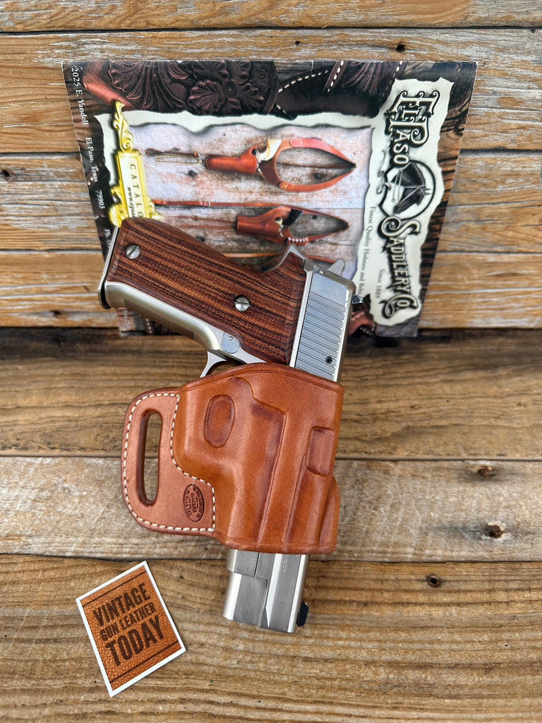 El Paso Combat Brown Leather OWB Holster For Sig P220 P226 Right