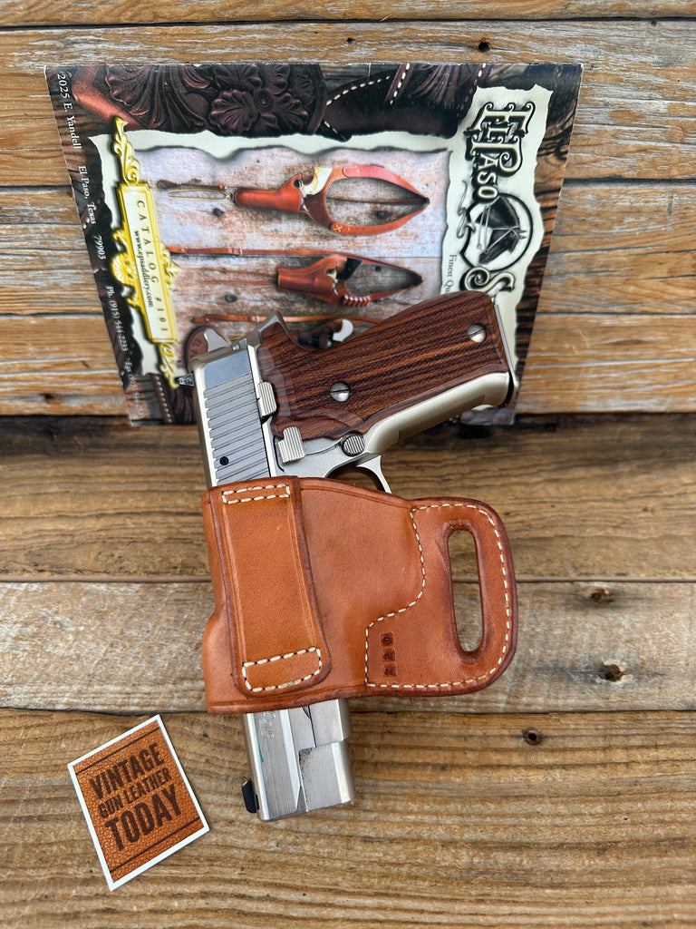 El Paso Combat Brown Leather OWB Holster For Sig P220 P226 Right