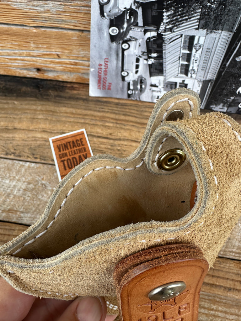 Vintage Tex Shoemaker IWB Leather Holster For S&W L K Frame Revolver 2.5"