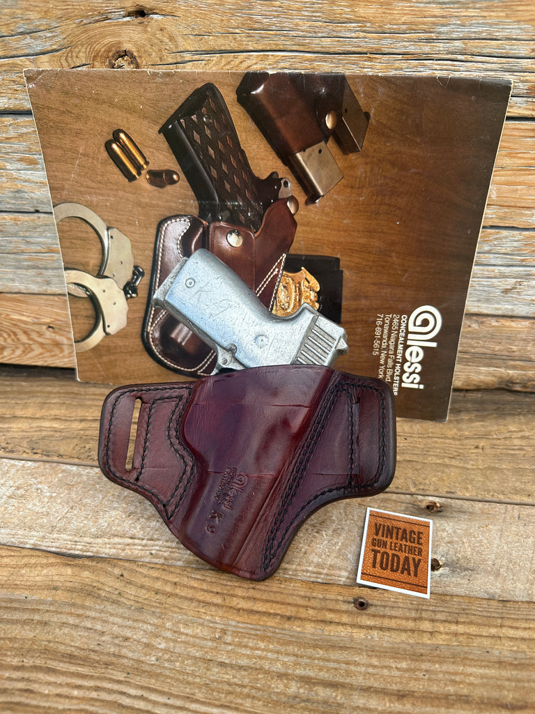 Vintage Alessi Brown Leather OWB Left Draw Holster For KAHR K9
