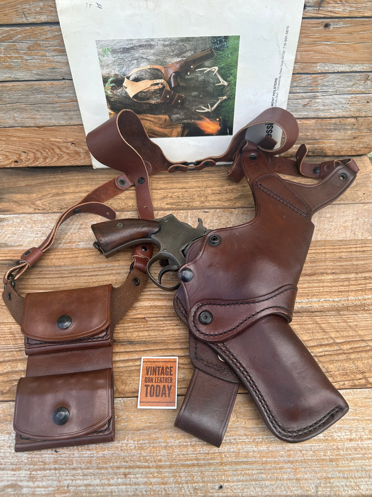 Vintage Alessi Fieldmaster Shoulder Holster For 6" S&W 29 N Frame Revolver