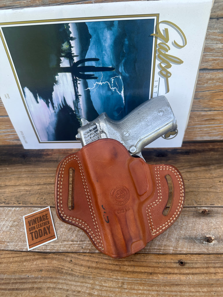 Vintage Galco CM250 Combat Master OWB Holster Brown Leather For Sig P228 P229