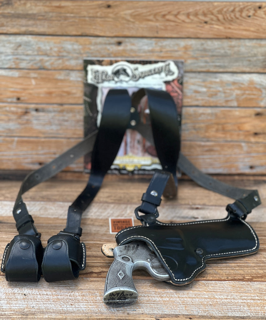 El Paso Saddlery Black Leather Shoulder Holster Rig For Smith Wesson S&W N 29