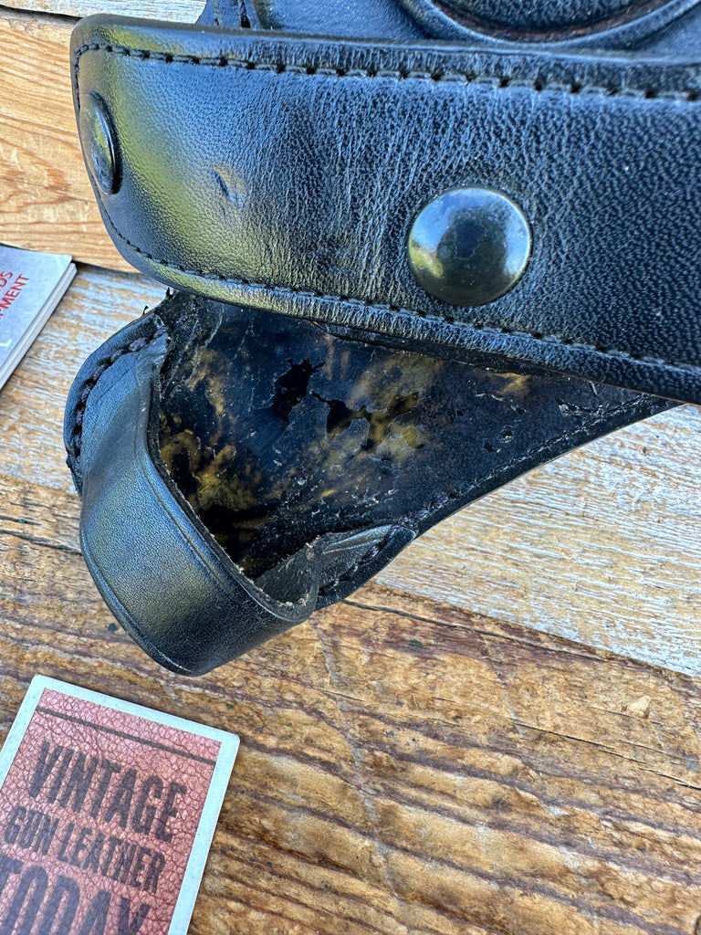 Vintage Tex Shoemaker HC12 Handler 12 Holder w/ Black Snap Leather Cuff Case