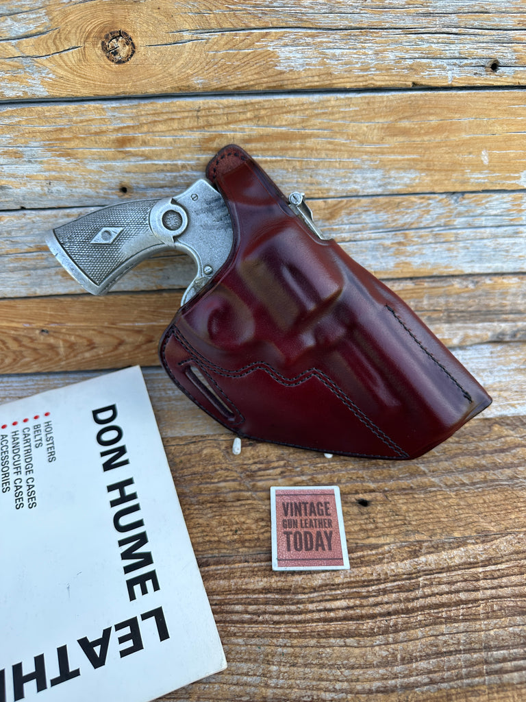 Vintage Don Hume Brown Leather Cross Holster For S&W N 27 28 29 624 629 657 4"