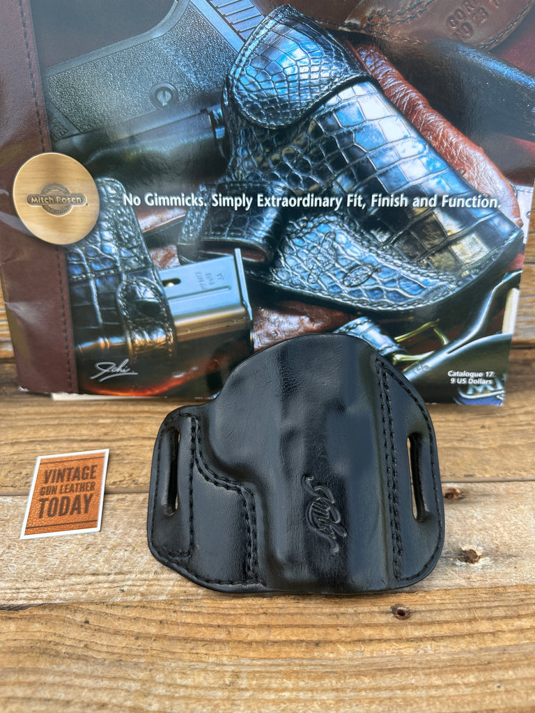 Mitch Rosen Black Leather Holster Kimber Ultra Carry  3" 1911 OWB Right Hand