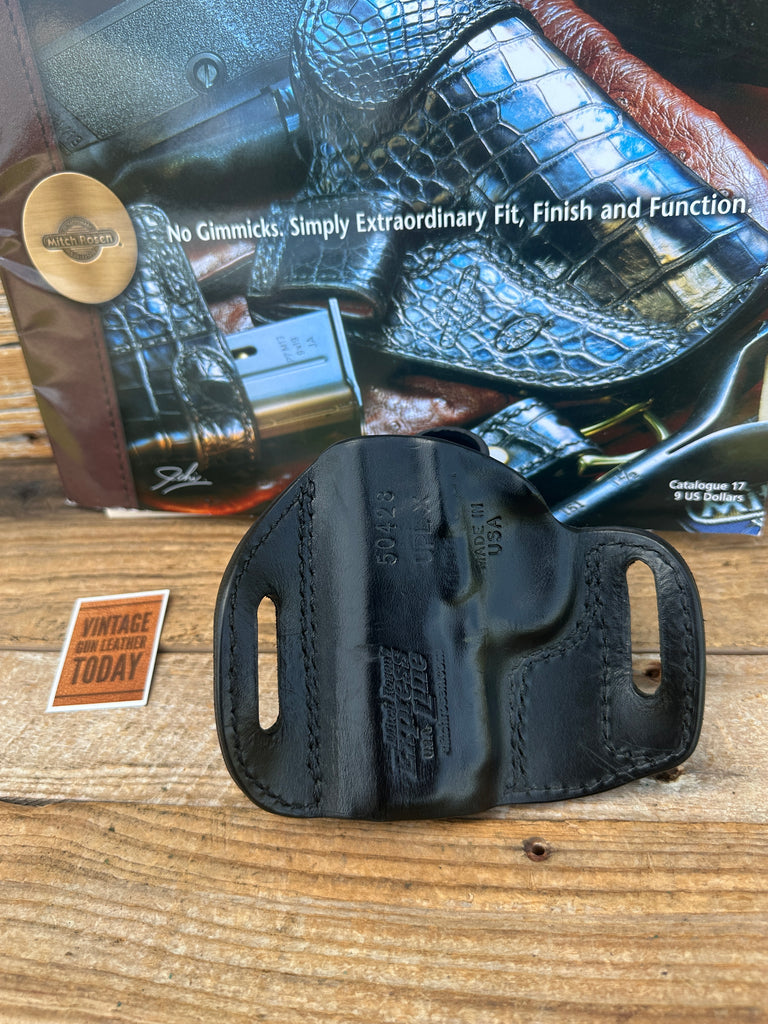 Mitch Rosen Black Leather Holster Kimber Ultra Carry  3" 1911 OWB Right Hand