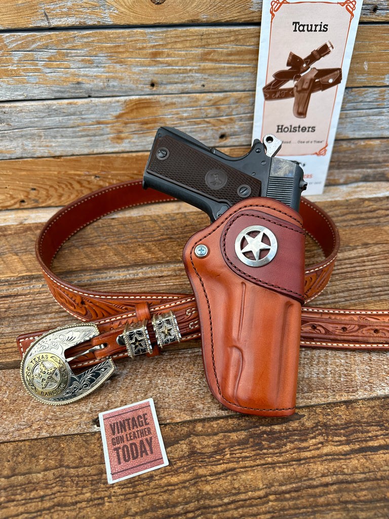 Mike Tarisano Texas Ranger Threepersons Holster Lined Shark Trim For C ...