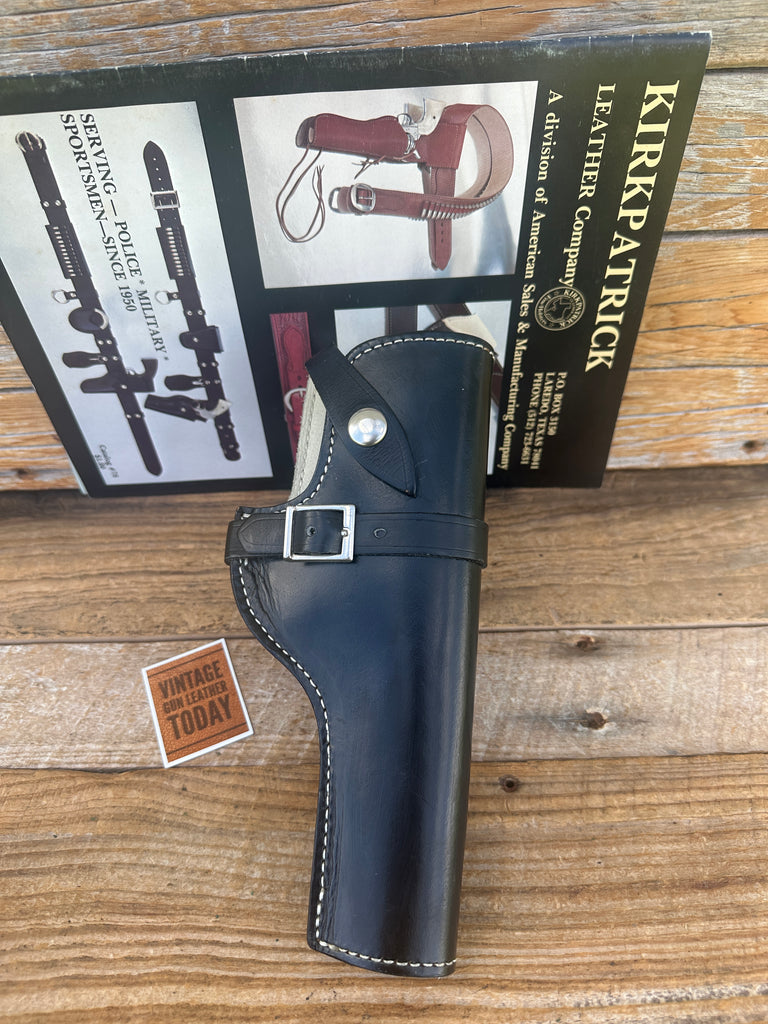 Vintage Kirkpatrick Black Leather Lined Holster For Stoeger Luger 5"