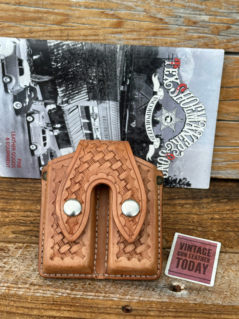 Tex Shoemaker Competition Double Magazine Carrier Leather GLOCK G17 G22 G31