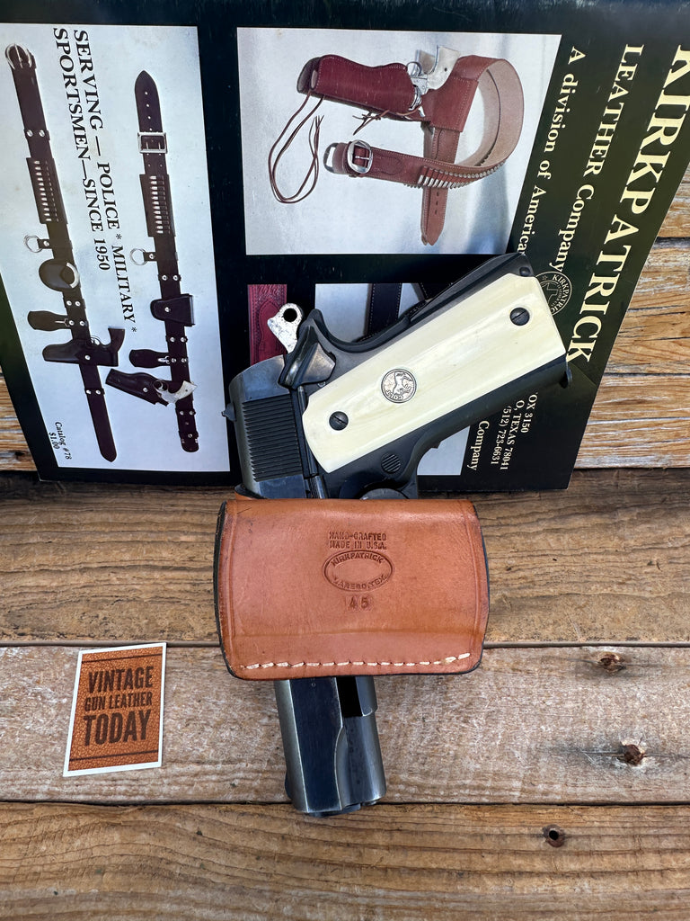 Kirkpatrick Discontinued Brown Leather OWB Belt Slide For Colt 45 1911