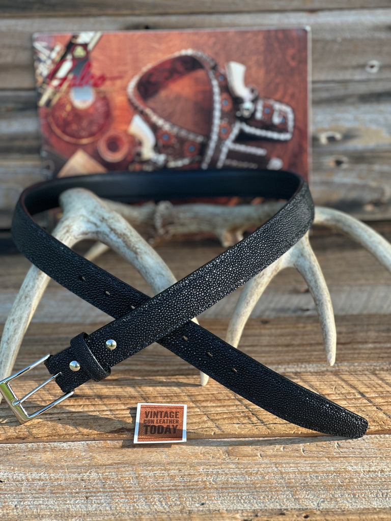 Beautiful GALCO Custom Exotic Stingray Holster Gun Belt 1 1/4" Wide, Size 40