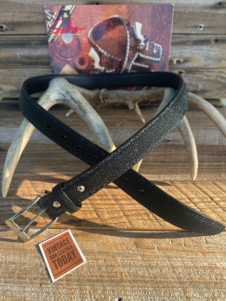Beautiful GALCO Custom Exotic Stingray Holster Gun Belt 1 1/4" Wide, Size 40