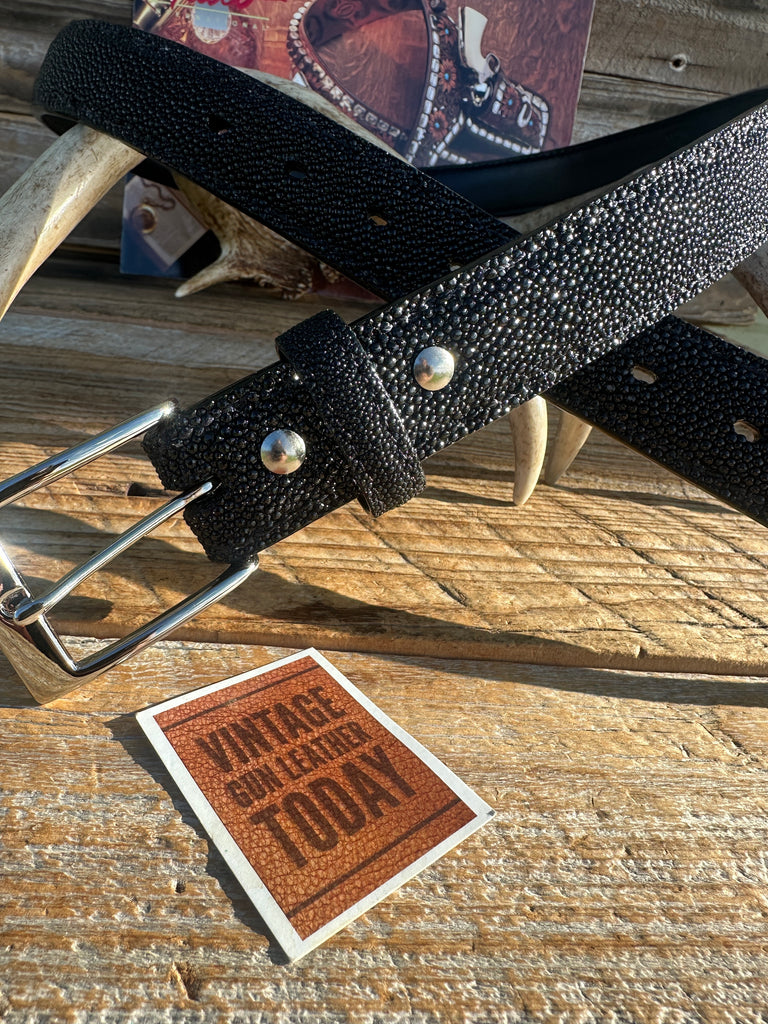 Beautiful GALCO Custom Exotic Stingray Holster Gun Belt 1 1/4" Wide, Size 40