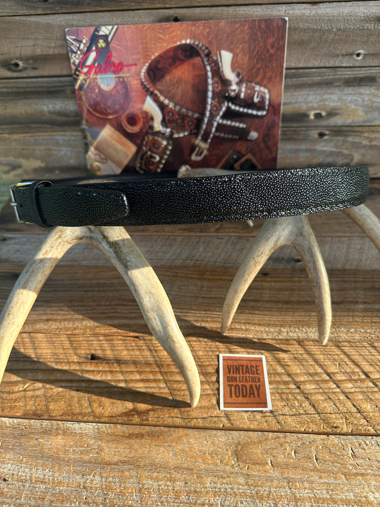 Beautiful GALCO Custom Exotic Stingray Holster Gun Belt 1 1/4" Wide, Size 40