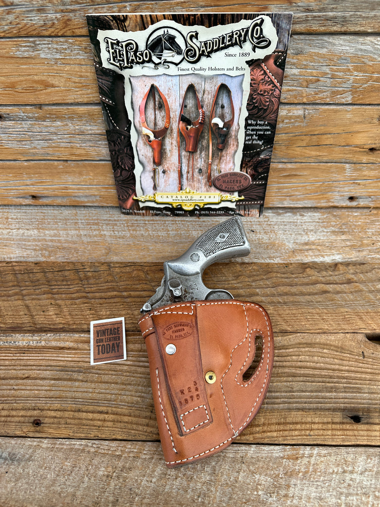 El Paso Saddlery Suede Lined Leather OWB Holster For S&W K 3" Right Draw
