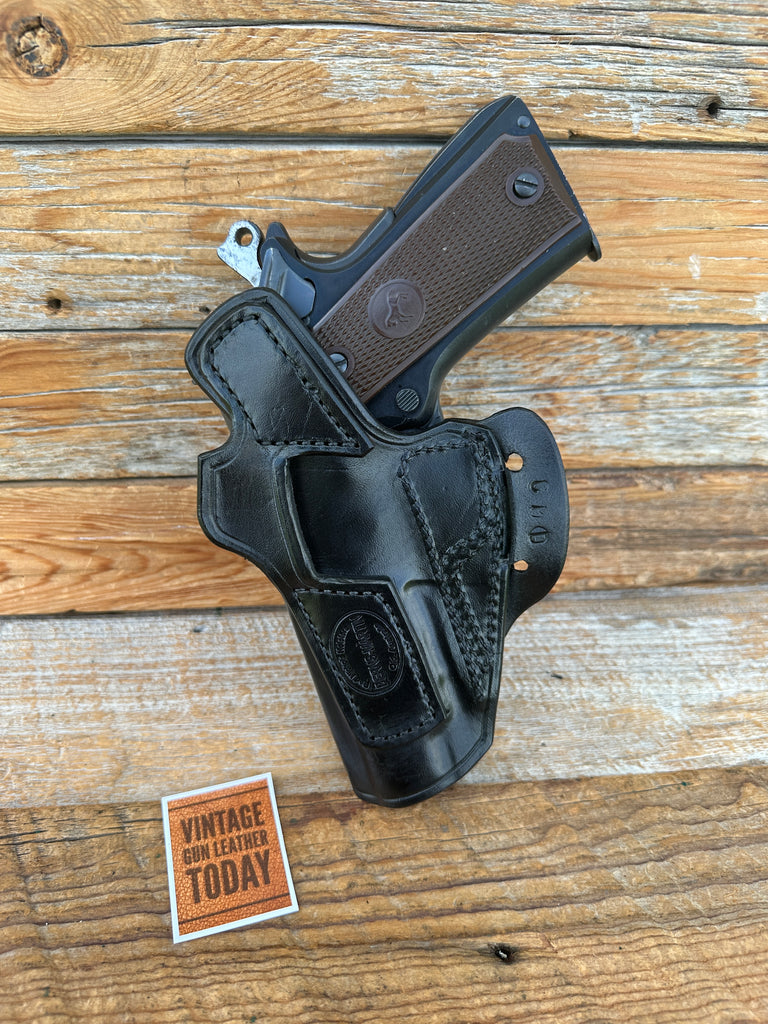 Red Nichols / Berns Martin Black Horsehide Leather OWB Colt Commander Holster