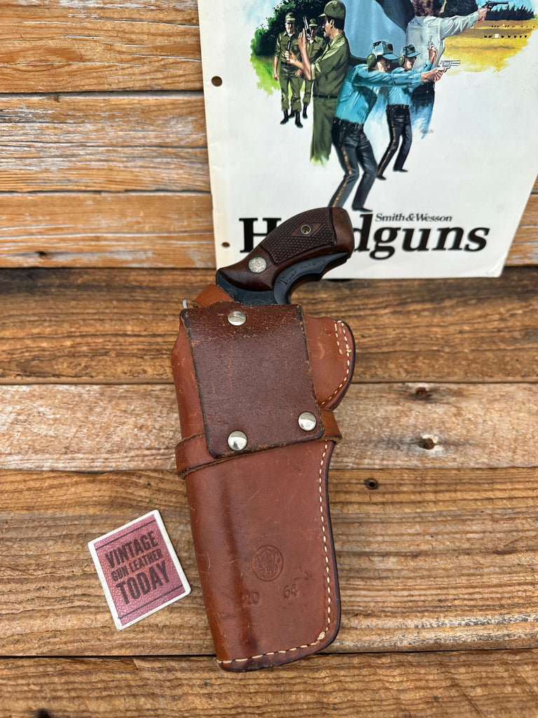 Smith Wesson 20 64 Brown Leather Holster For 4" S&W J H&R High Standard Revolver