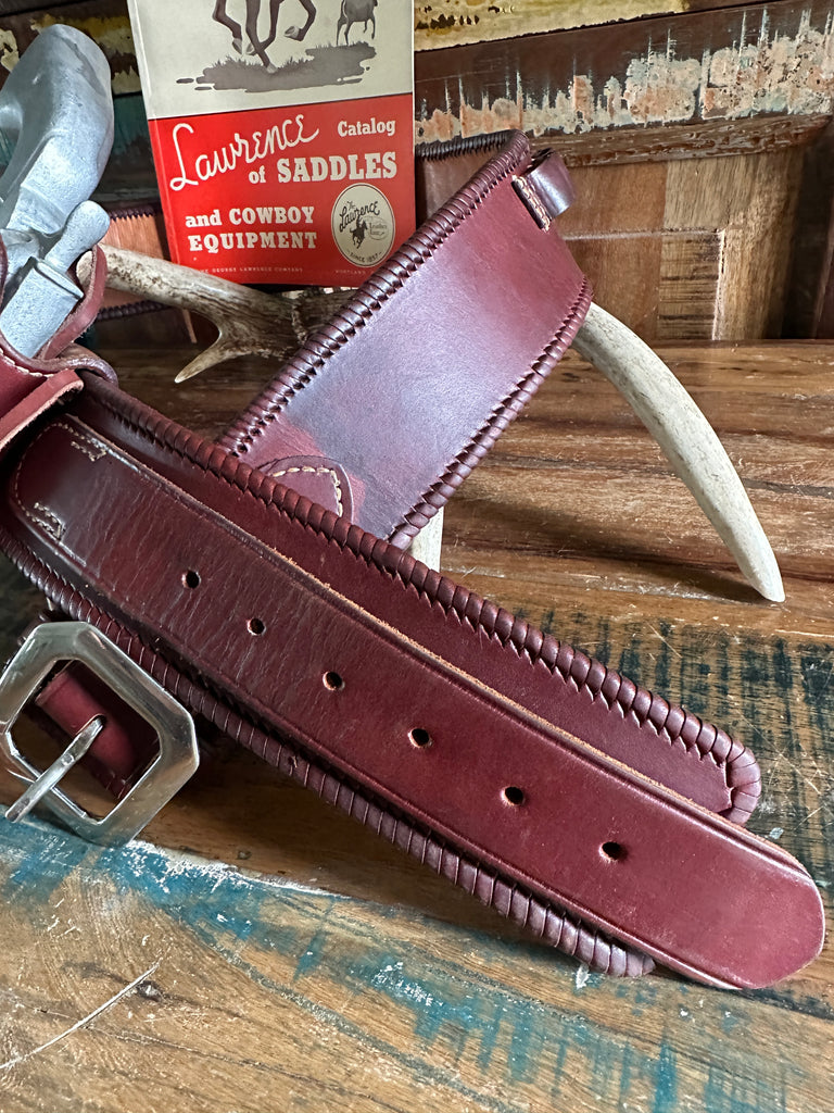 Vintage Lawrence Cartridge Gun Belt Holster Laced For Ruger .454 Super Blackhawk