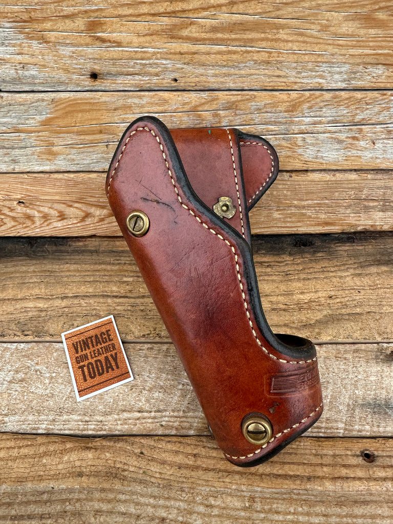 Ernie Hill Speed Brown Leather Competition Holster for GLOCK 17 22 31
