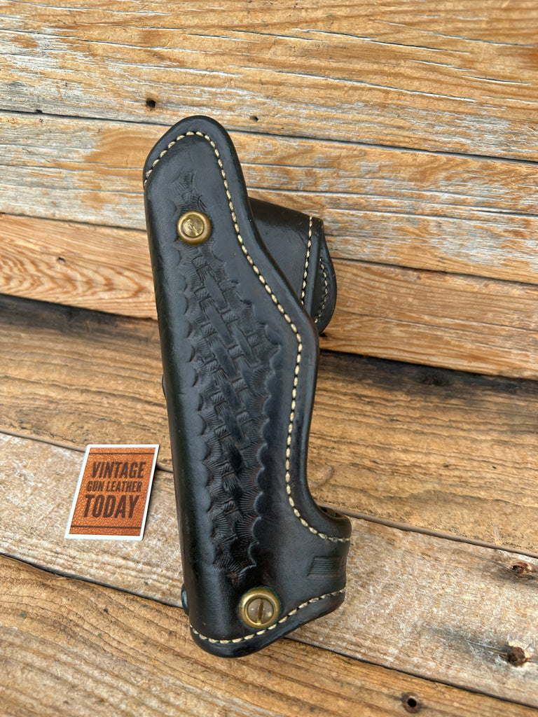 Ernie Hill Speed Black Leather Competition Holster for Colt 45 191 5" Government