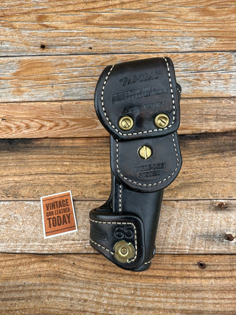 Ernie Hill Speed Black Leather Competition Holster for Colt 45 191 5" Government