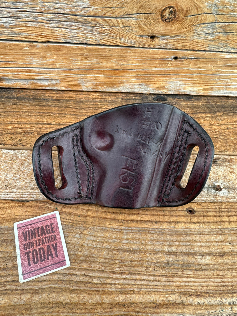 FIST brown Leather Open Top OWB Holster For Kimber Ultra Carry LEFT