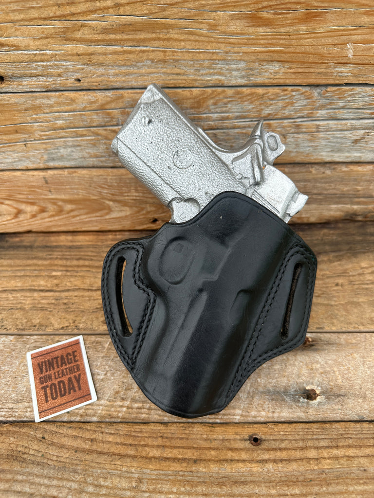 GALCO Combat Master CM218B Black Leather Holster For Colt Officers Model