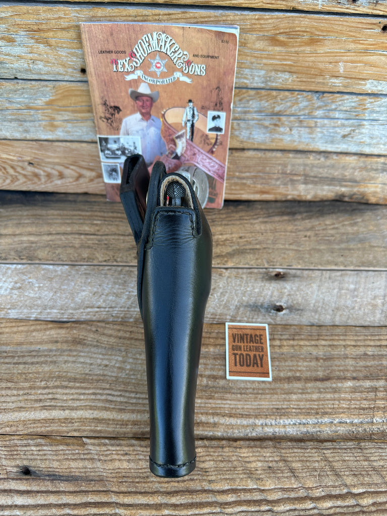 Tex Shoemaker Black Leather 35 Suede Lined Border Patrol Holster For N Frame 29
