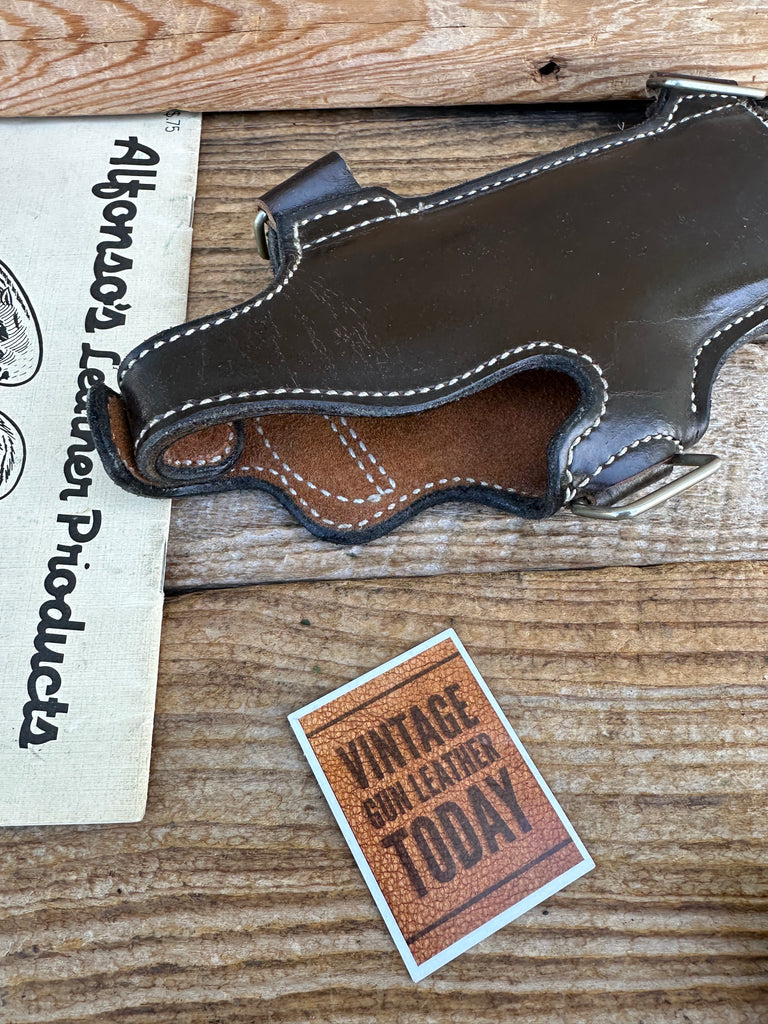 Alfonso's Dark Brown Leather Lined Shoulder Holster Component For Colt Commander