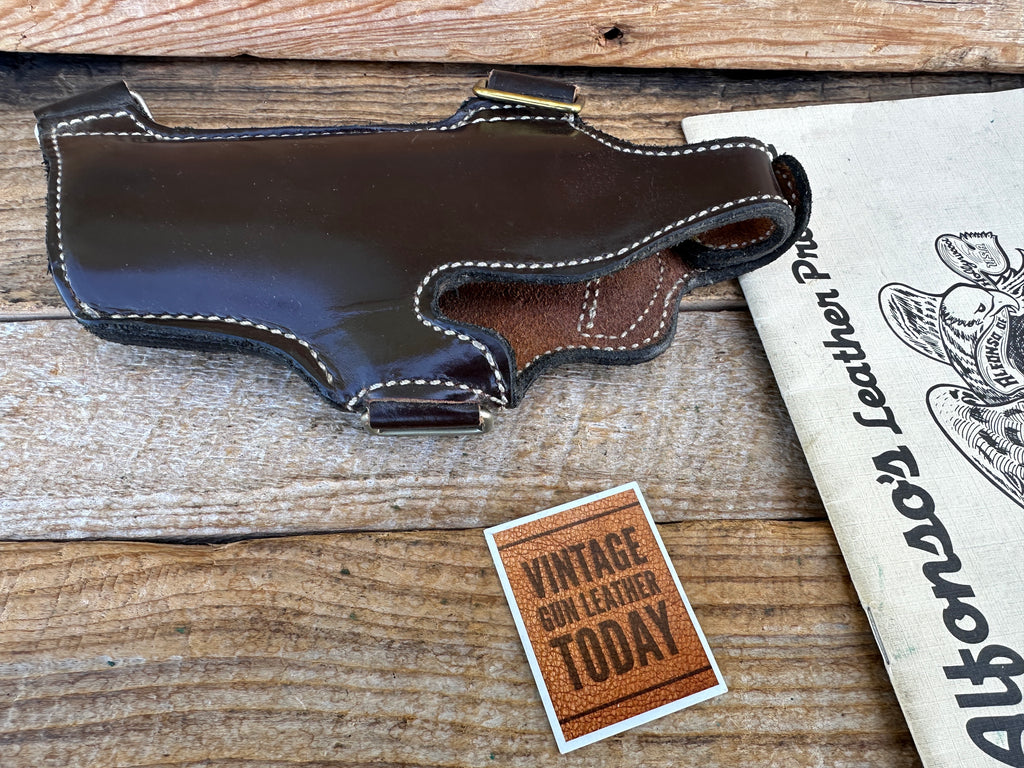 Alfonso's Dark Brown Leather Lined Shoulder Holster Component For Colt Commander