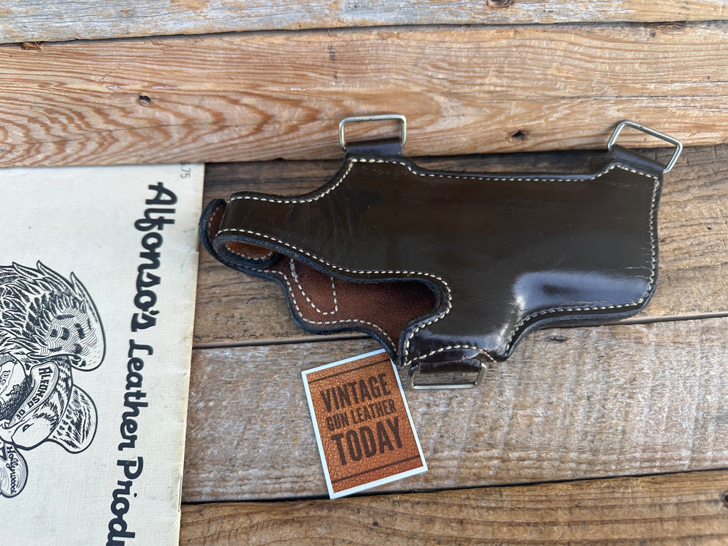 Alfonso's Dark Brown Leather Lined Shoulder Holster Component For S&W 39 59