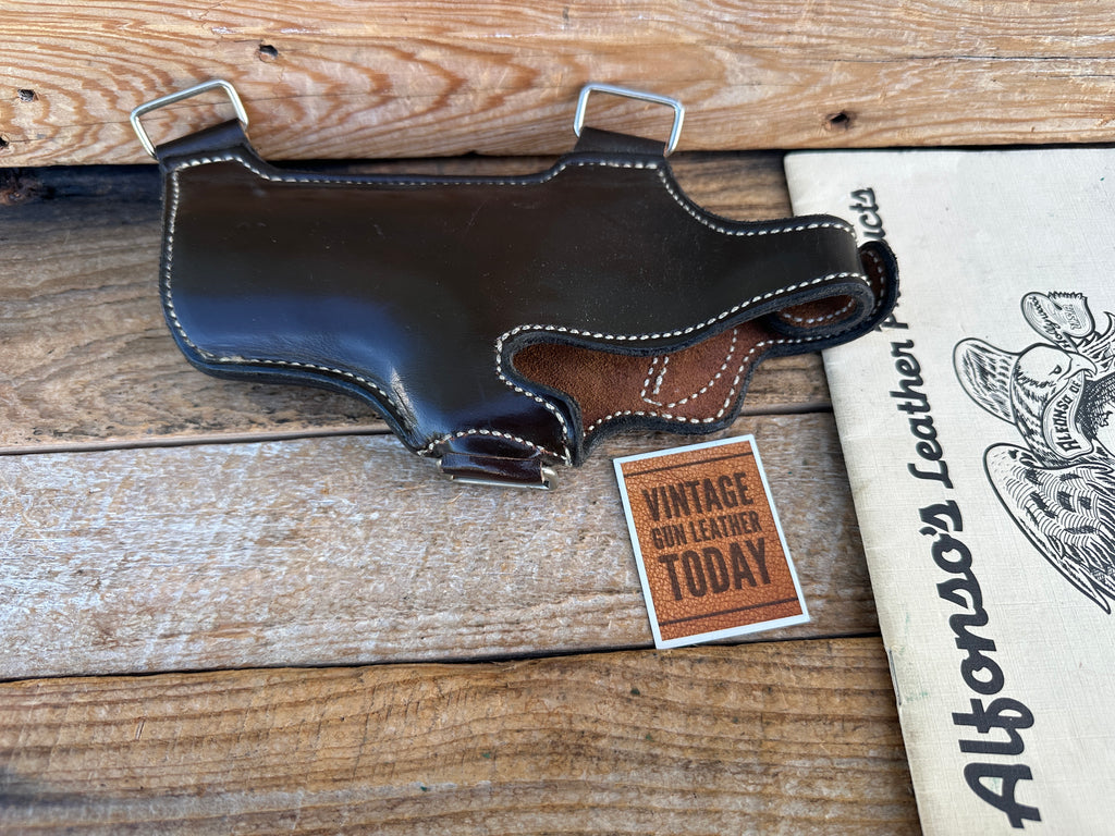 Alfonso's Dark Brown Leather Lined Shoulder Holster Component For S&W 39 59