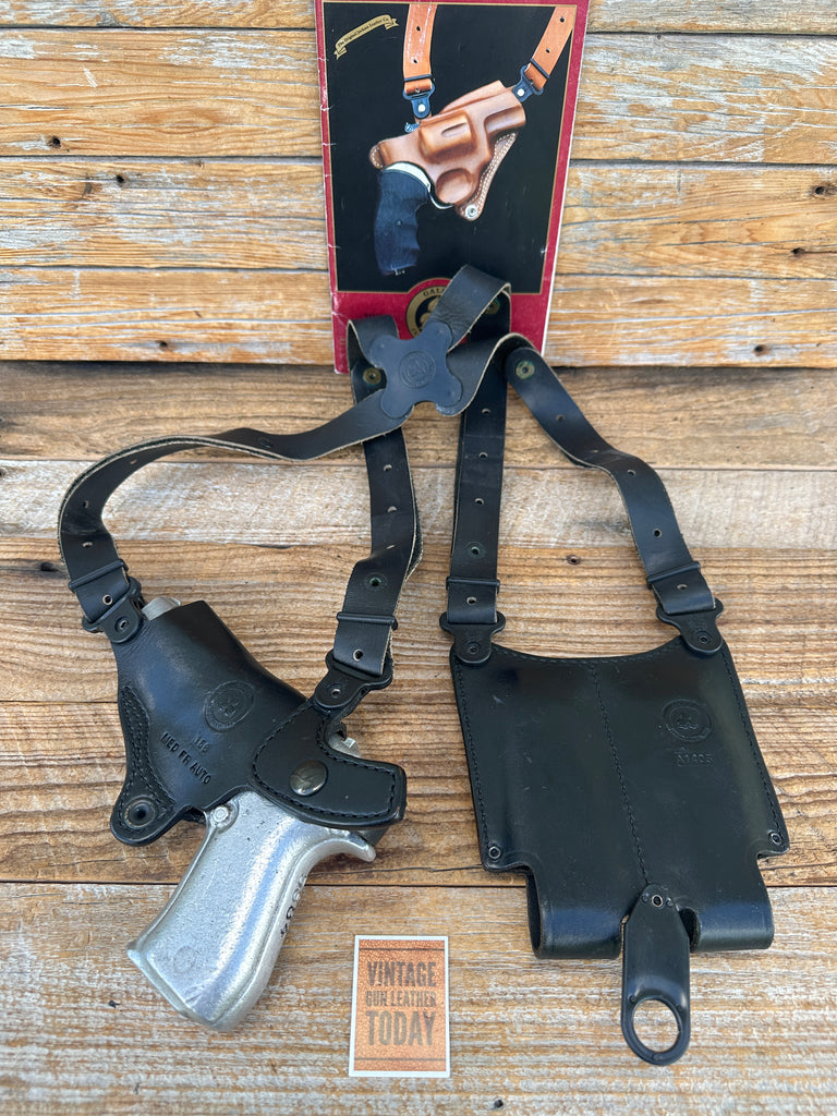GALCO Miami Classic Black Leather Shoulder Holster for Berertta 84 Medium Auto