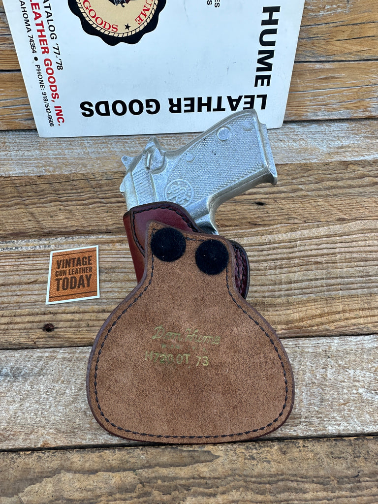 Don Hume Brown Leather Paddle Holster For Beretta Tomcat 3032 Right